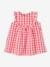 gingham dress and bloomers newborn set raspberry pink 