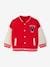 College-Style Jacket in Fleece for Babies red 