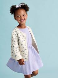 Girls-Sets-Printed Quilted Jacket & Dress Set for Girls