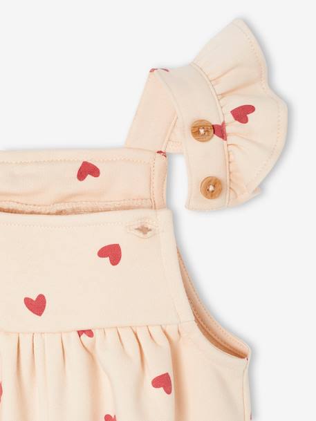 Fleece Dungarees + Headband for Babies vanilla 