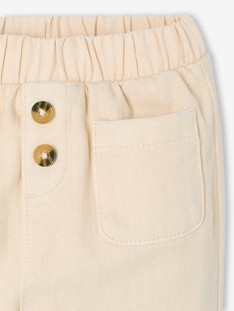 Trousers with Elasticated Waistband for Babies vanilla 