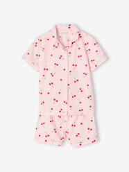 Girls-Nightwear-Cherry Pyjamas in Poplin for Girls