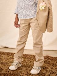 Boys-Cotton/Linen Chino Trousers for Boys