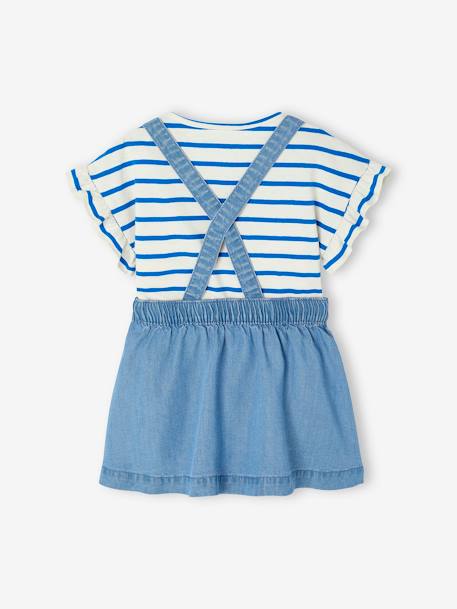 T-Shirt & Dungaree-Skirt Set for Babies double stone 