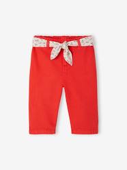 Baby-Trousers & Jeans-Wide Leg Trousers with Tie Belt for Babies