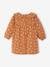 Floral Cotton Gauze Dress for Babies caramel+vanilla 