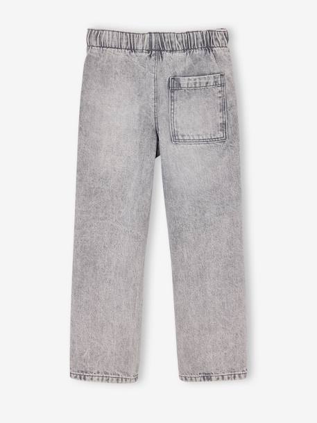 Wide Easy to Slip On Jeans for Boys bleached denim+brut denim+grey+stone 