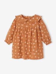 -Floral Cotton Gauze Dress for Babies