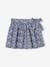 Printed Skort for Girls chambray blue+ecru+fir green+printed orange 