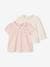 Pack of 2 baby T-shirts pale pink 