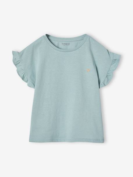 T-Shirt + Trousers Combo for Girls ecru+green+grey blue 