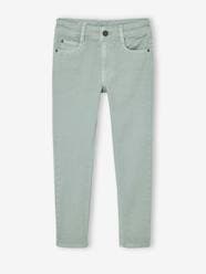 Boys-MEDIUM Hip, MorphologiK Slim Leg Coloured Trousers, for Boys