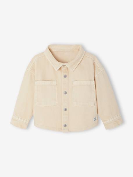 Shirt with Press Studs for Babies sandy beige 