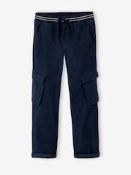 -Straight-leg cargo trousers for boys with a slim hip fit, MorphologiK