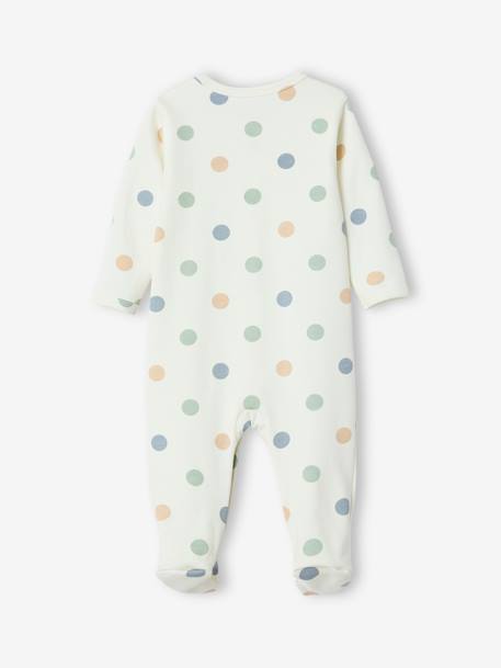 Dotted Sleepsuit, ENVIE DE FRAISE ecru 