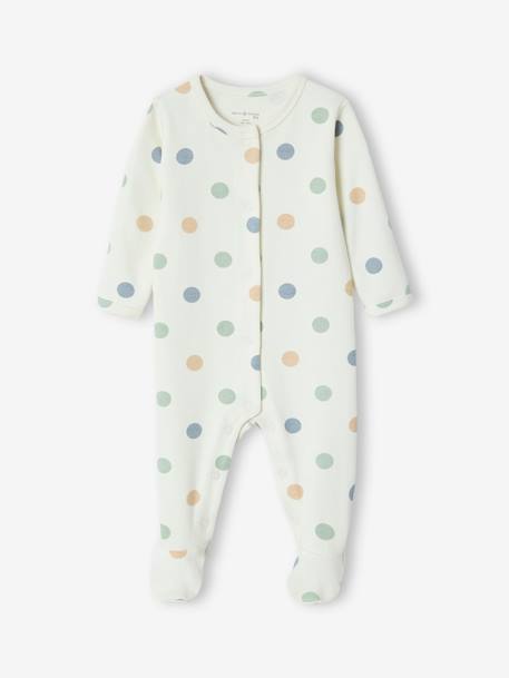 Dotted Sleepsuit, ENVIE DE FRAISE ecru 