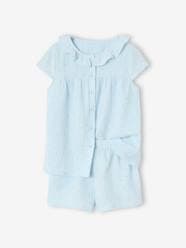 -Cotton Gauze Pyjamas for Girls