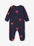 Velour Sleepsuit, 'Mon coeur' by ENVIE DE FRAISE navy blue 