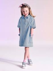 -Denim dress for girls