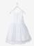 Girls' Sateen & Tulle Occasion Dress BLUE LIGHT SOLID+Light Pink+White 