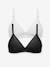 Pack of 2 Soft Padded Nursing Bras Black+White 