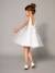 Girls' Sateen & Tulle Occasion Dress BLUE LIGHT SOLID+Light Pink+White 