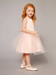 Girls-Girls' Sateen & Tulle Occasion Dress