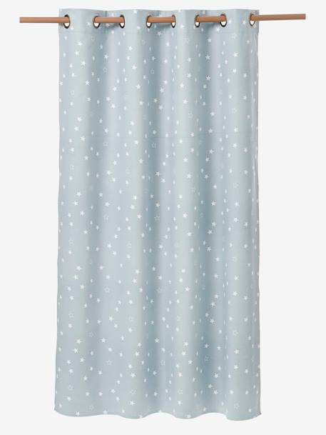 Hollow Star Starry Curtain Blue 