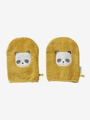 Bedding & Decor-Bathing-Pack of 2 Wash Mitts, Panda