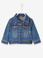 -Denim Jacket with Union Jack for Baby Boys