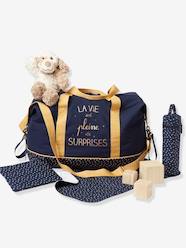 Nursery-Changing Bags-Weekend Changing Bag with Print: La Vie est Pleine de Surprises