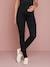 Long Maternity Leggings Black+navy blue 