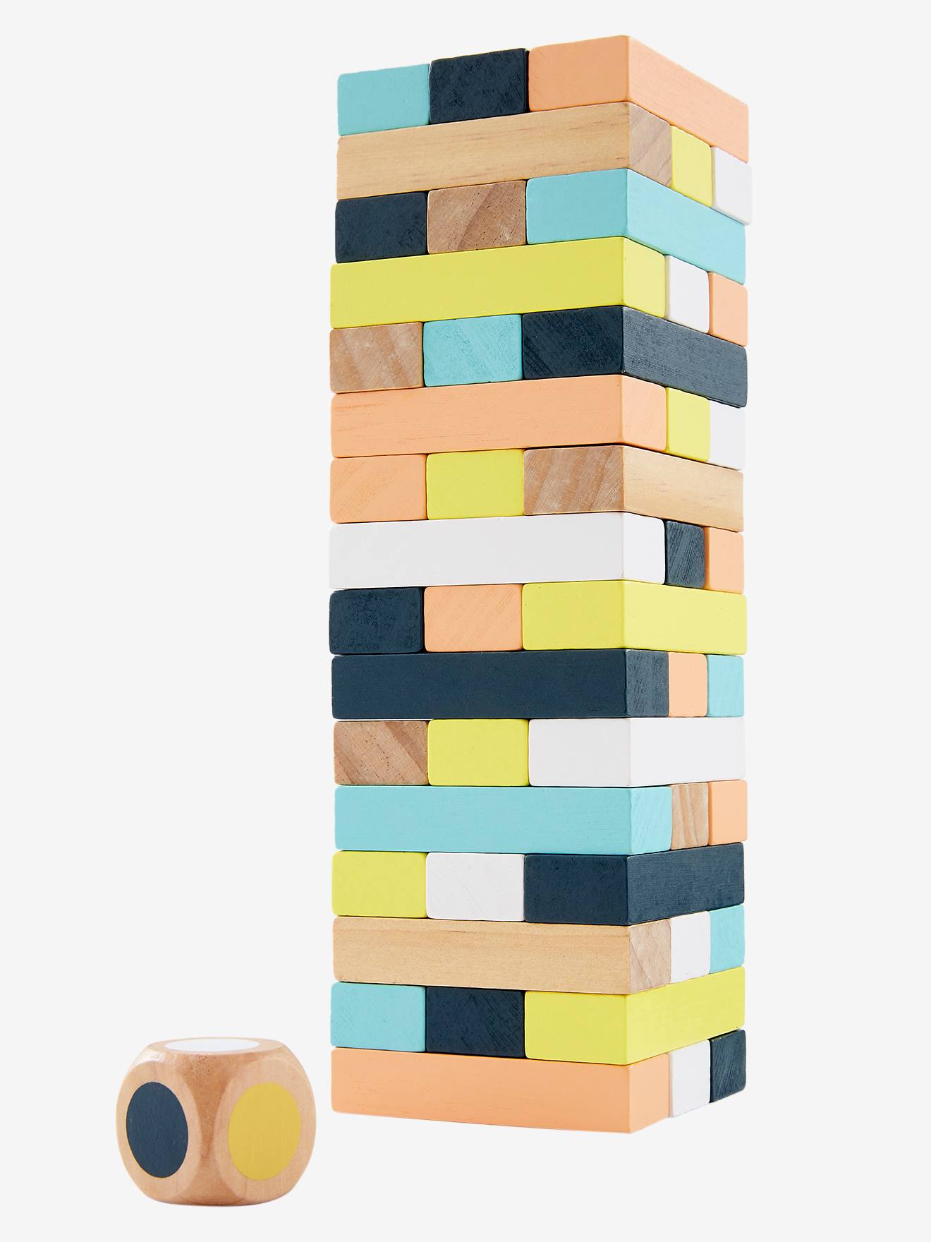 Wooden Tower Of Hell - Wood FSC® Certified - Multi, Toys | Vertbaudet