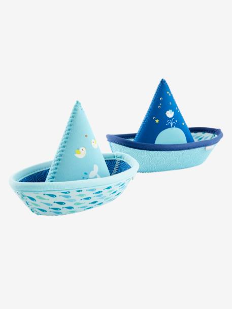 2 Bath-Time Toy Boats, in Neoprene Multi 