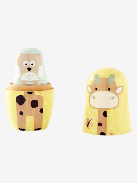 Wooden Animal Nesting Dolls Multi 