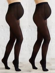 -Pack of 2 pairs of opaque Maternity tights