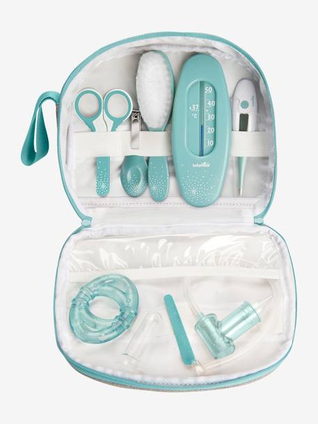 Baby Toiletry Kit & Accessories, by BABYMOOV Light Blue+Light Orange 