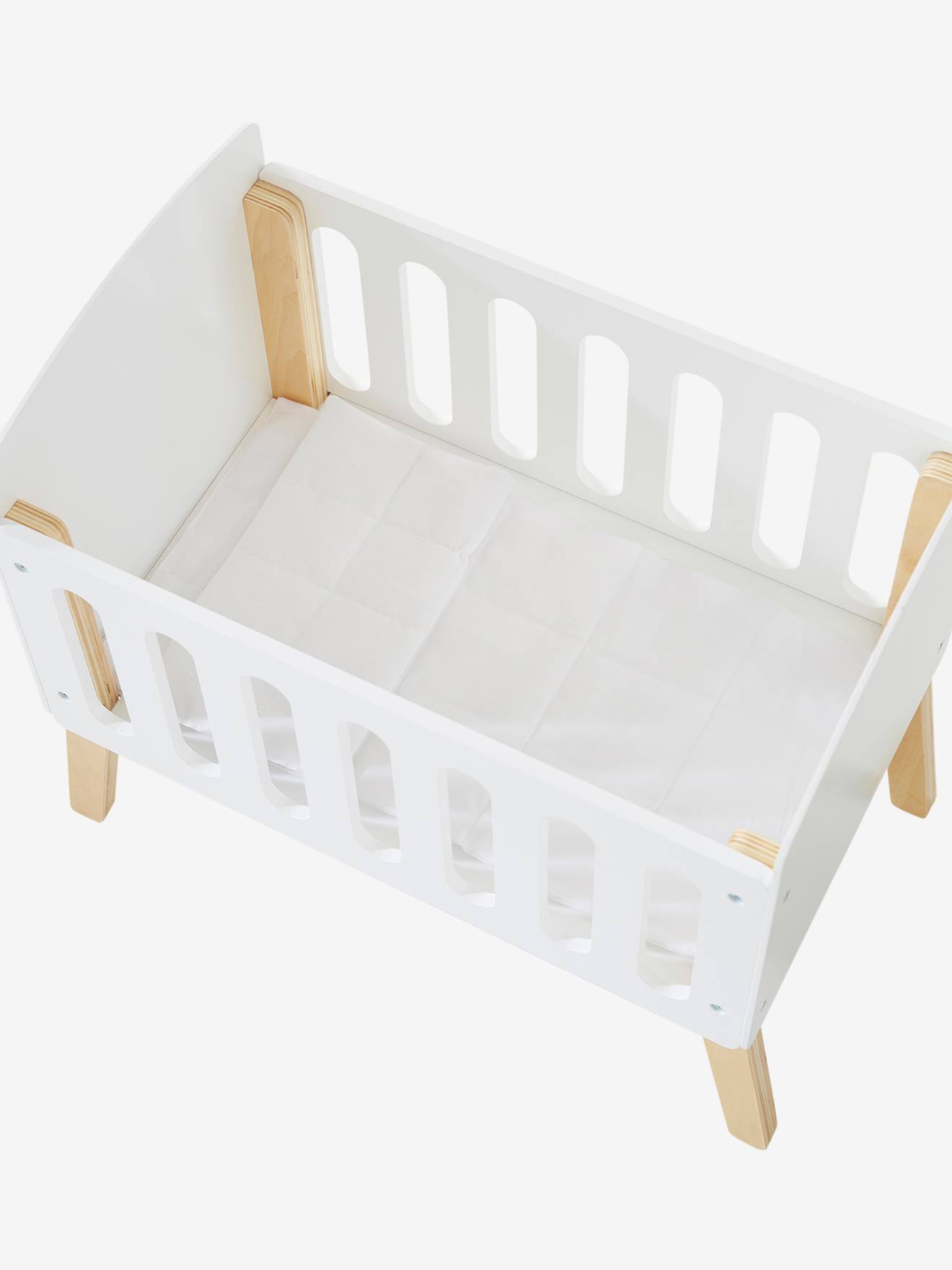 White wooden deals dolls bed