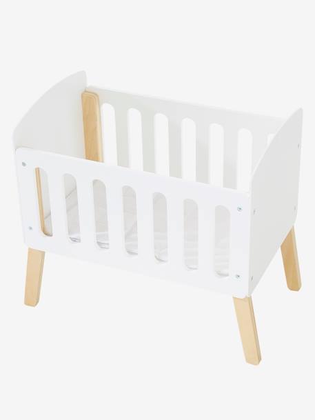 Wooden Bed with Legs for Dolls - FSC® Certified Wood/White 