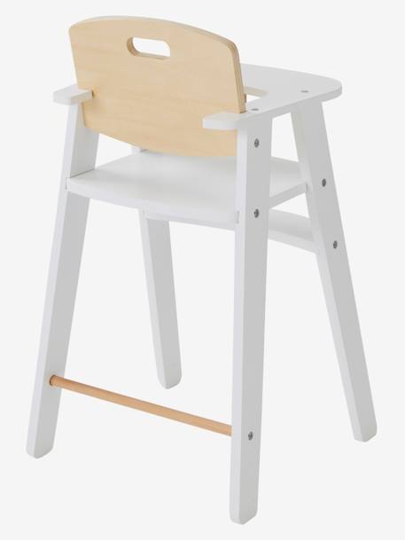 Wooden High Chair for Dolls - FSC® Certified White 