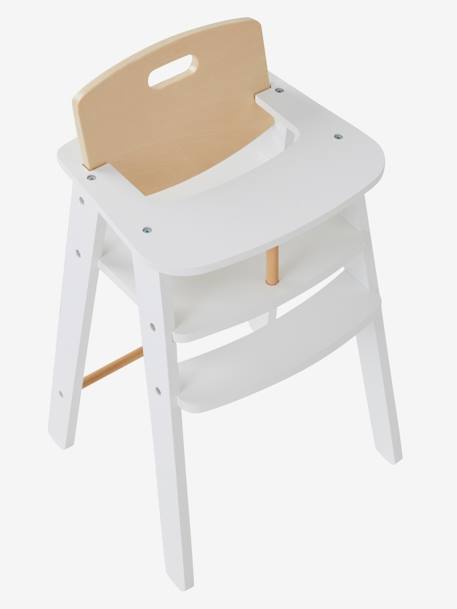 Wooden High Chair for Dolls - FSC® Certified White 