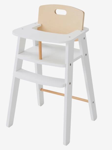 Wooden High Chair for Dolls - FSC® Certified White 