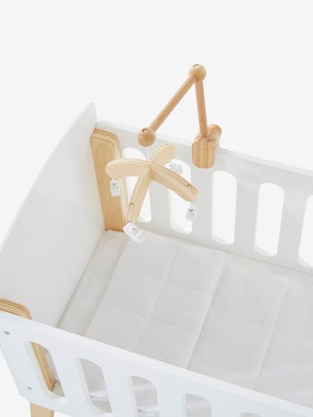 Wooden Mobile for Doll's Bed - wood/white, Toys