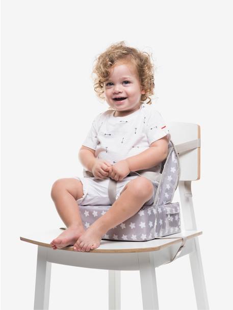 Easy Up Chair Booster , BABY TO LOVE Dark Blue Stripes+Light Grey/Print+Yellow/Print 