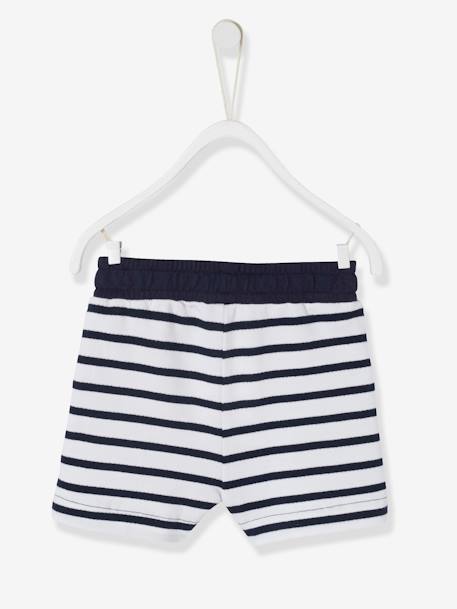 Bermuda Shorts in Fleece for Baby Boys aqua green+BROWN MEDIUM SOLID+Dark Blue+Dark Blue Stripes 