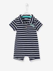 -Baby Boys' Beach Playsuit with Polo Shirt Collar