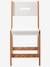 Junior Chair, Seat Height 45 cm, ARCHITEKT LINE Green/Wood+PINK MEDIUM SOLID+Wood/White 