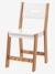 Junior Chair, Seat Height 45 cm, ARCHITEKT LINE Green/Wood+PINK MEDIUM SOLID+Wood/White 