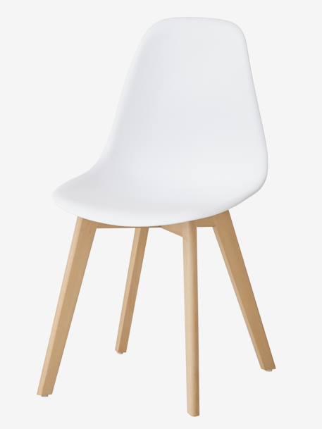 Scandinavian Chair for Children, Seat Height 45 cm White 