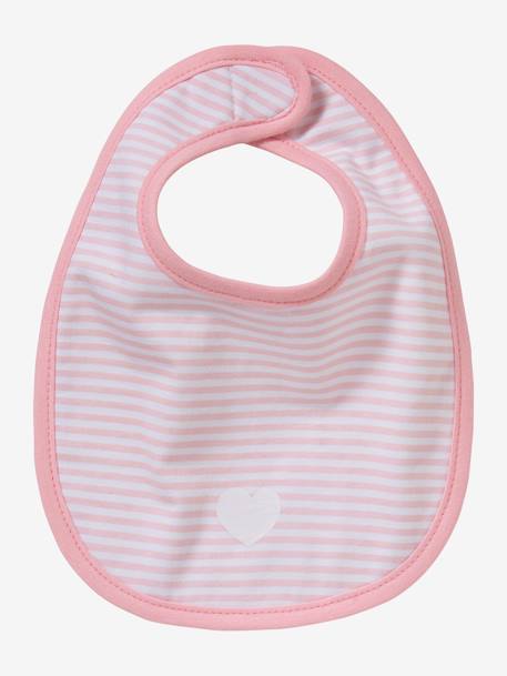 Pack of 5 Newborn Bibs Light Pink 